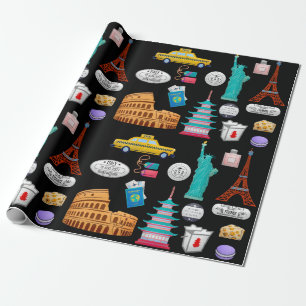 Papier Cadeau Voyage du monde