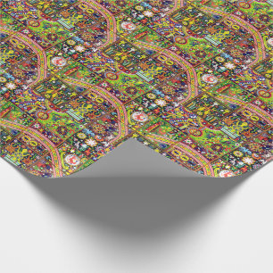 Papier Cadeau Voyage tribal maya mexicain de Boho d'art d'Oaxaca