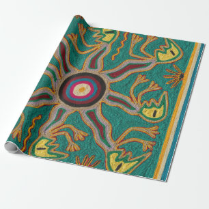 Papier Cadeau Voyage tribal maya mexicain de Boho d'art d'Oaxaca