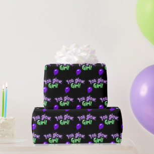 Papier Cadeau Voyez votre fille s'identifier en noir