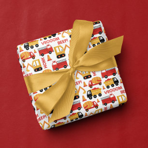 Papier Cadeau Vroom Klaxon Bip! Camions 