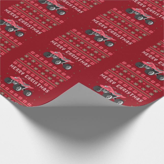 Papier Cadeau VTT laide de Noël (Coin)