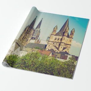 Papier Cadeau Vue vintage Koelner Dom Cologne Cathedral à K