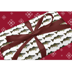 Papier Cadeau Walleye Pêche Cool Sports Poisson Homme