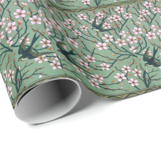 Papier Cadeau Walter Crane Swallows and Almonds