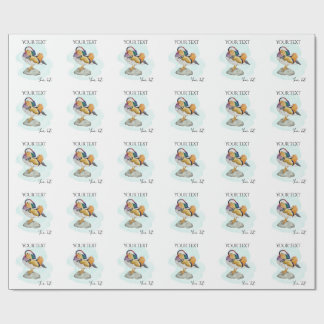 Papier Cadeau Watercolor Mandarin Duck