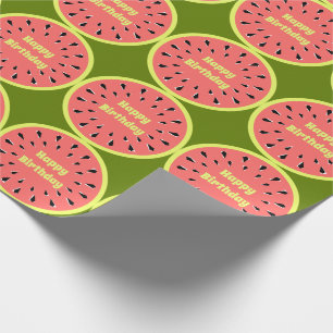 Papier Cadeau Watermelon rose Multi Joyeux Anniversaire