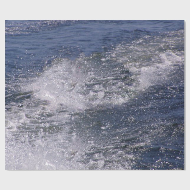 Papier Cadeau Waves du lac (Plat)