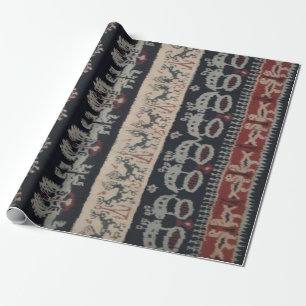 Papier Cadeau Weavings tribaux indonésiens Indonésie de textil