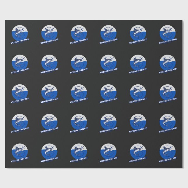 Papier Cadeau Weekend Forecast  100% Chance  (Plat)