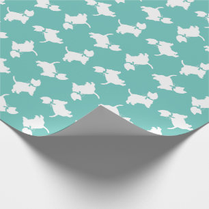 Papier Cadeau West Highland Terrier Chien Chien Chien Chien Chio