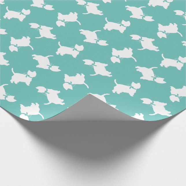 Papier Cadeau West Highland Terrier Chien Chien Chien Chien Chio (Coin)