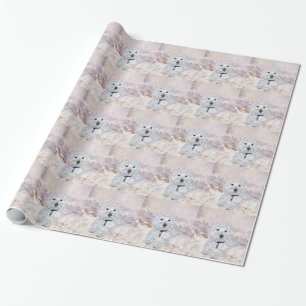 Papier Cadeau Westie Christmas Cheer