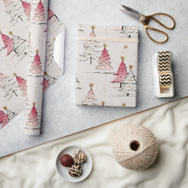 Papier Cadeau Whimsical Polka Dot Tree Christmas Decor (Artisanat)