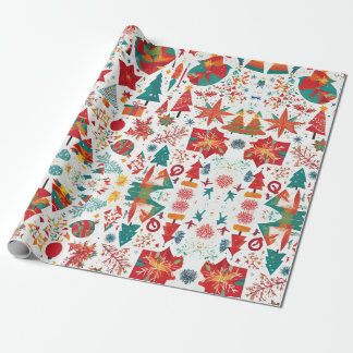 Papier Cadeau Whimsical Winter Wonders Wrapper Paper