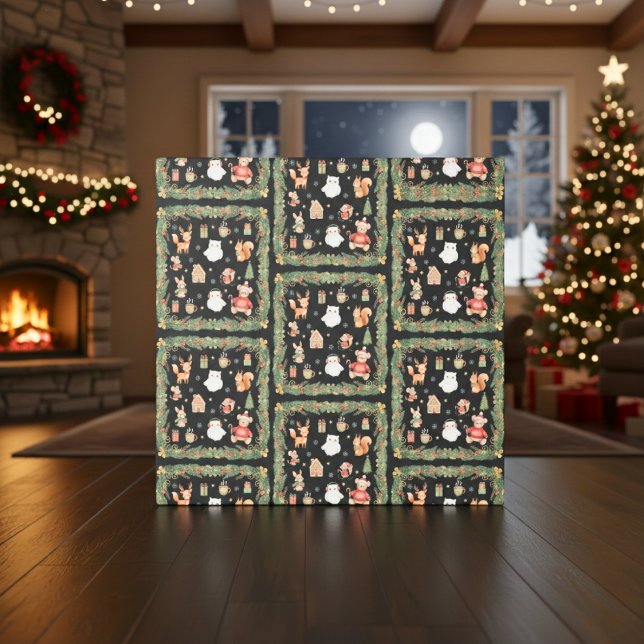 Papier Cadeau Whimsical Woodland Animals Christmas (Christmas Wrapping Paper)