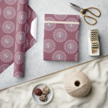 Whimsman rose Snowman Classic Polka Dot Mandala