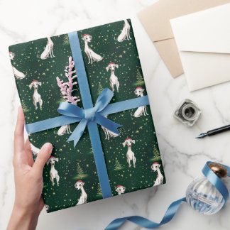 Papier Cadeau Whippet Whimsy Christmas
