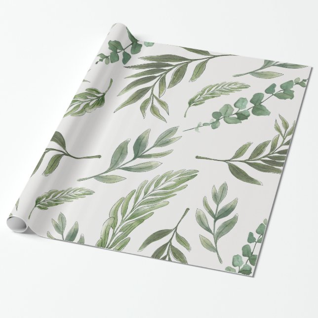 Papier Cadeau Whispering Feuilles (Déroulé)