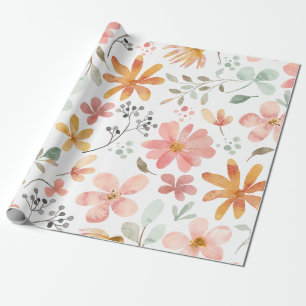 Papier Cadeau Whispers floraux : ZazzleWrapMagic Wraps exclusifs