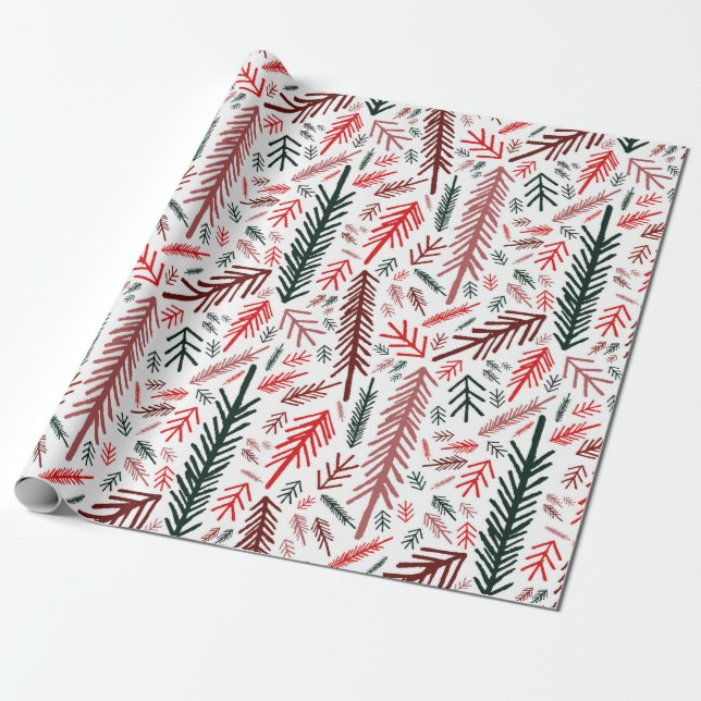 Papier Cadeau White Christmas Wonderland (Déroulé)
