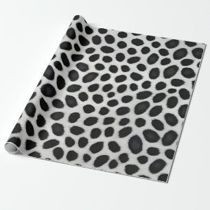 Papier Cadeau White Leopard Elegant Moderne Collection Luxe