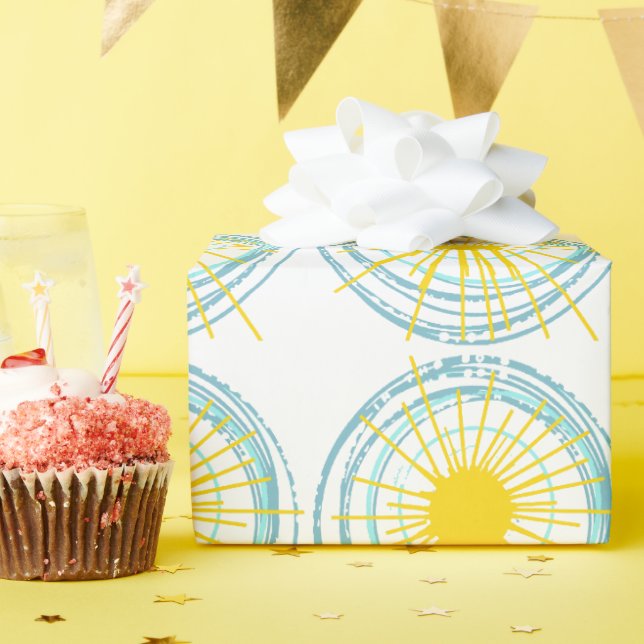 Papier Cadeau Wild and Free You Are My Sunshine (Fête d'anniversaire)