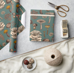 Papier Cadeau Wild Mushrooms