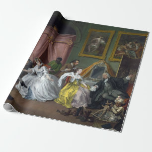 Papier Cadeau William Hogarth Mariage à la mode La comtesse