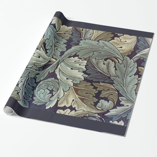 Papier Cadeau William Morris Acanthus Feuilles (Déroulé)