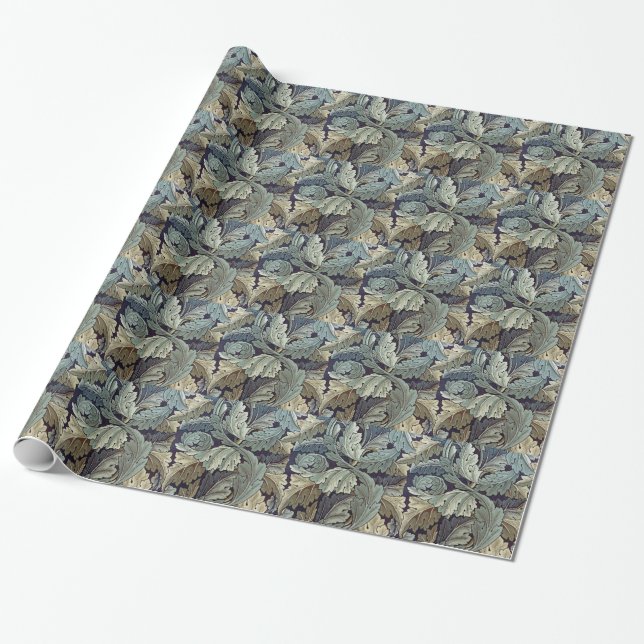 Papier Cadeau William Morris Acanthus Feuilles (Déroulé)