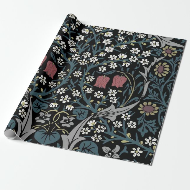 Papier Cadeau William Morris Blackthorn (Déroulé)
