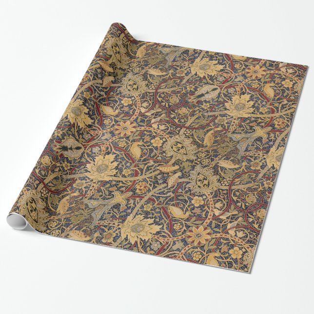 Papier Cadeau William Morris Bullerswood Tapisserie Faux (Déroulé)