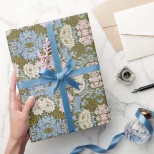 Papier Cadeau William Morris Chrysanthemum Motif floral Folia
