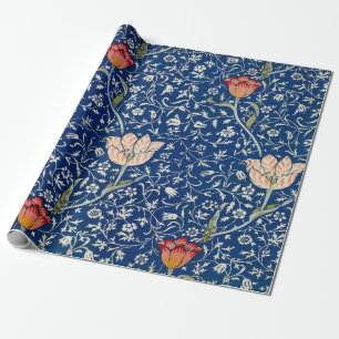 Papier Cadeau William Morris Medway Floral bleu