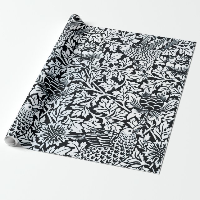 Papier Cadeau William Morris Particularités Florales Anénome d'o (Déroulé)