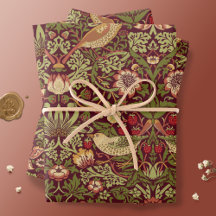 Papier cadeau William Morris Strawberry Thief