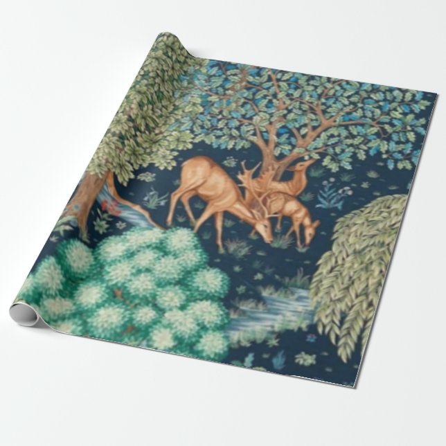 Papier Cadeau William Morris The Brook (Déroulé)