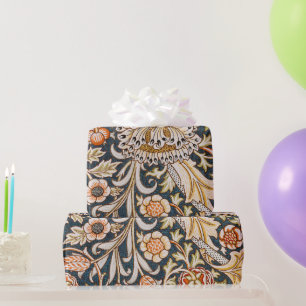 Papier Cadeau William Morris Vintage Trent Motif Floral Bleu