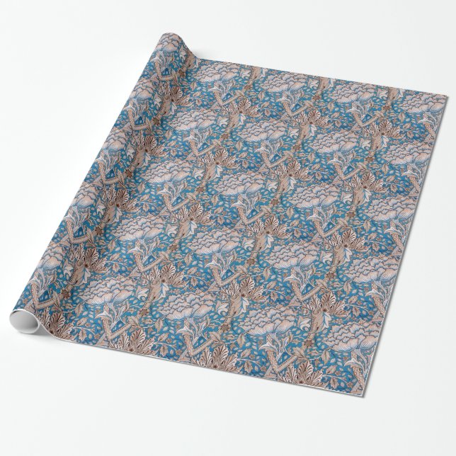 Papier Cadeau William Morris Windrush (Déroulé)