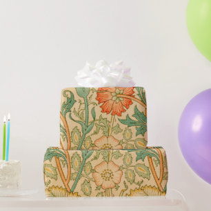 Papier Cadeau William Morris's Pink et Rose célèbre motif