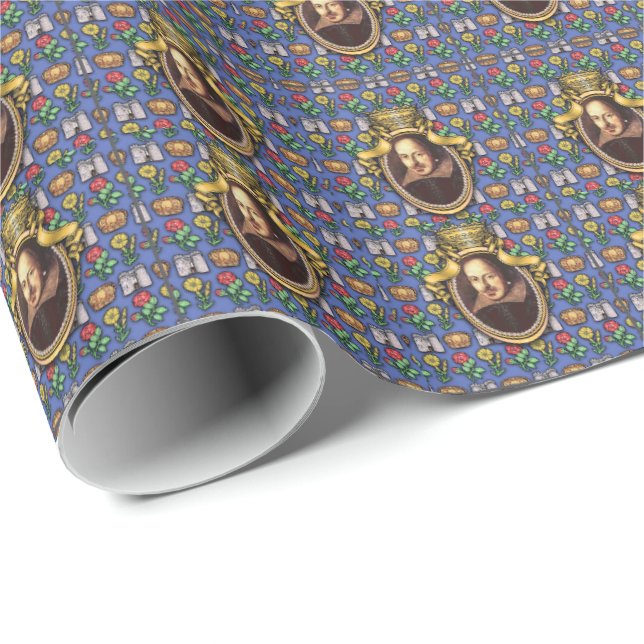 Papier Cadeau William Shakespeare (Coin rond)