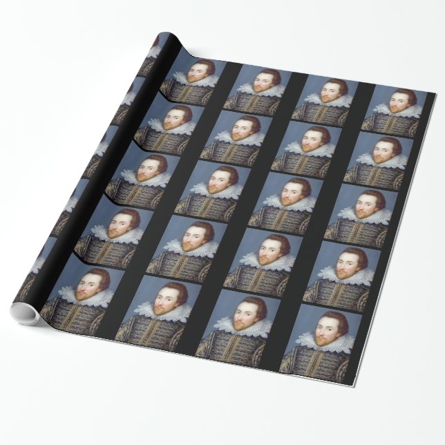 Papier Cadeau William Shakespeare Thème Papier à enveloppement (Déroulé)
