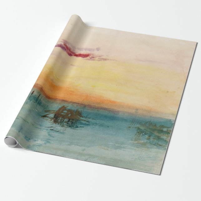 Papier Cadeau William Turner - La lagune près de Venise au couch (Déroulé)