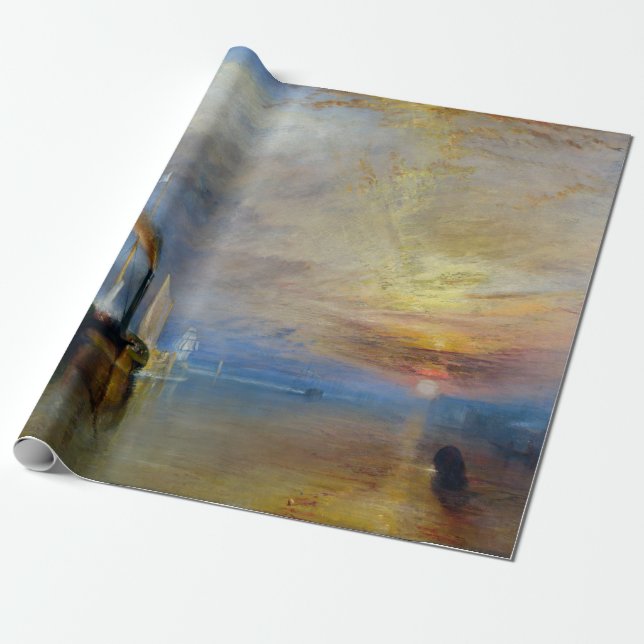 Papier Cadeau William Turner - Le Temeraire de combat (Déroulé)