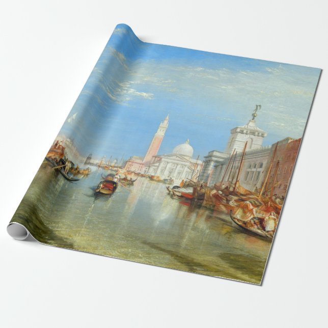Papier Cadeau William Turner - Venise, le Dogana et San Giorgio (Déroulé)