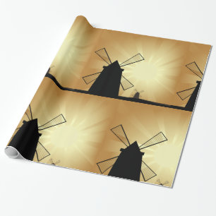 Papier Cadeau Windmills Sunrise