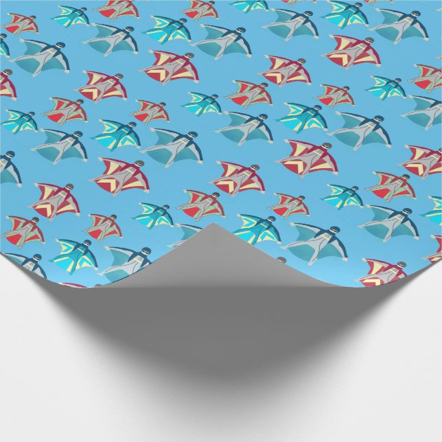 Papier Cadeau Wingsuit Skydivers (Coin)