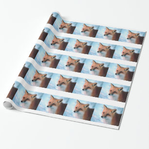 Papier Cadeau Winter Wildlife Red Fox
