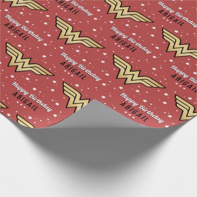 Papier Cadeau Wonder Woman | Joyeux papier d'enveloppement d'ann (Coin)
